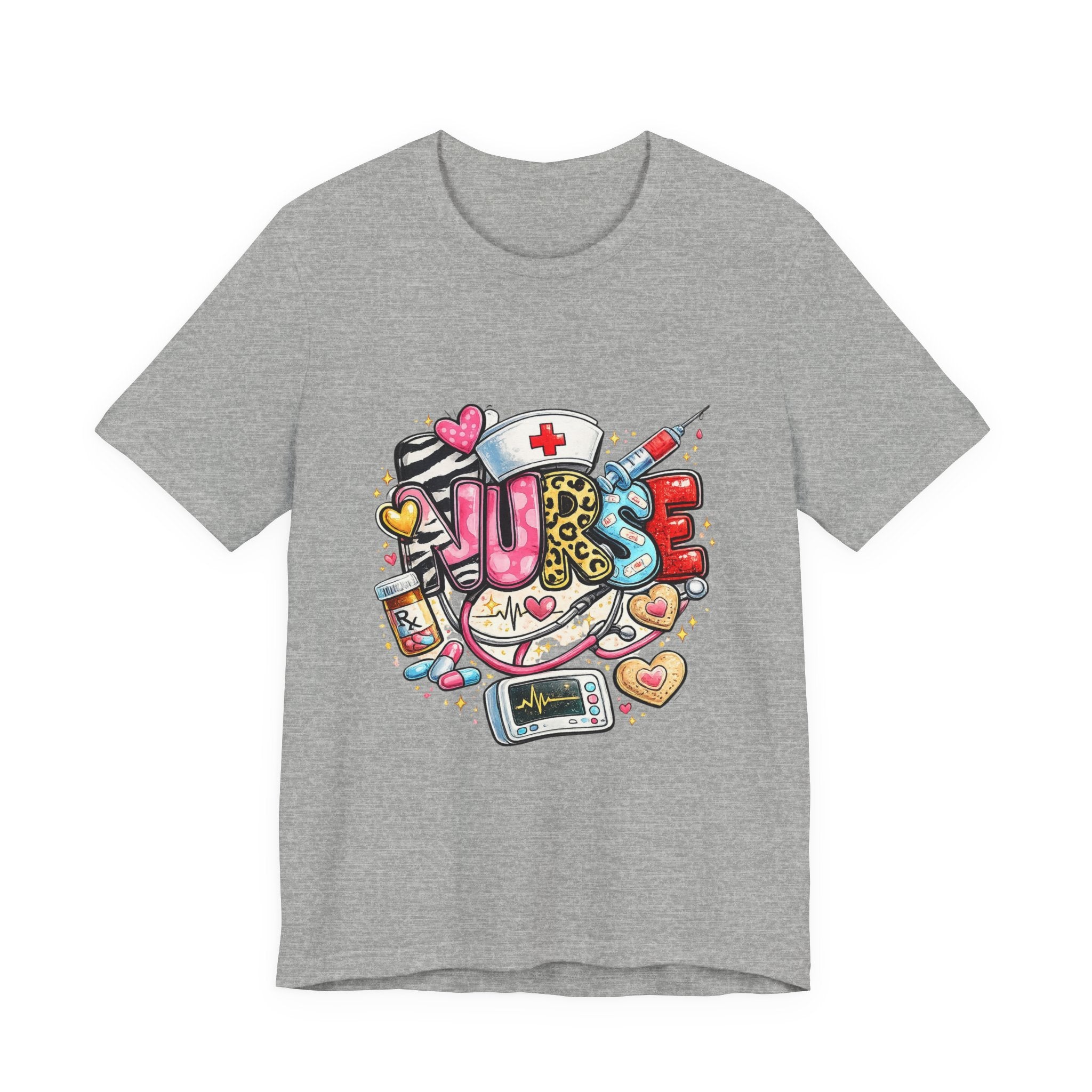Nurse Heartbeat Graphic Tee — Cute Medical Gifts for Nurses