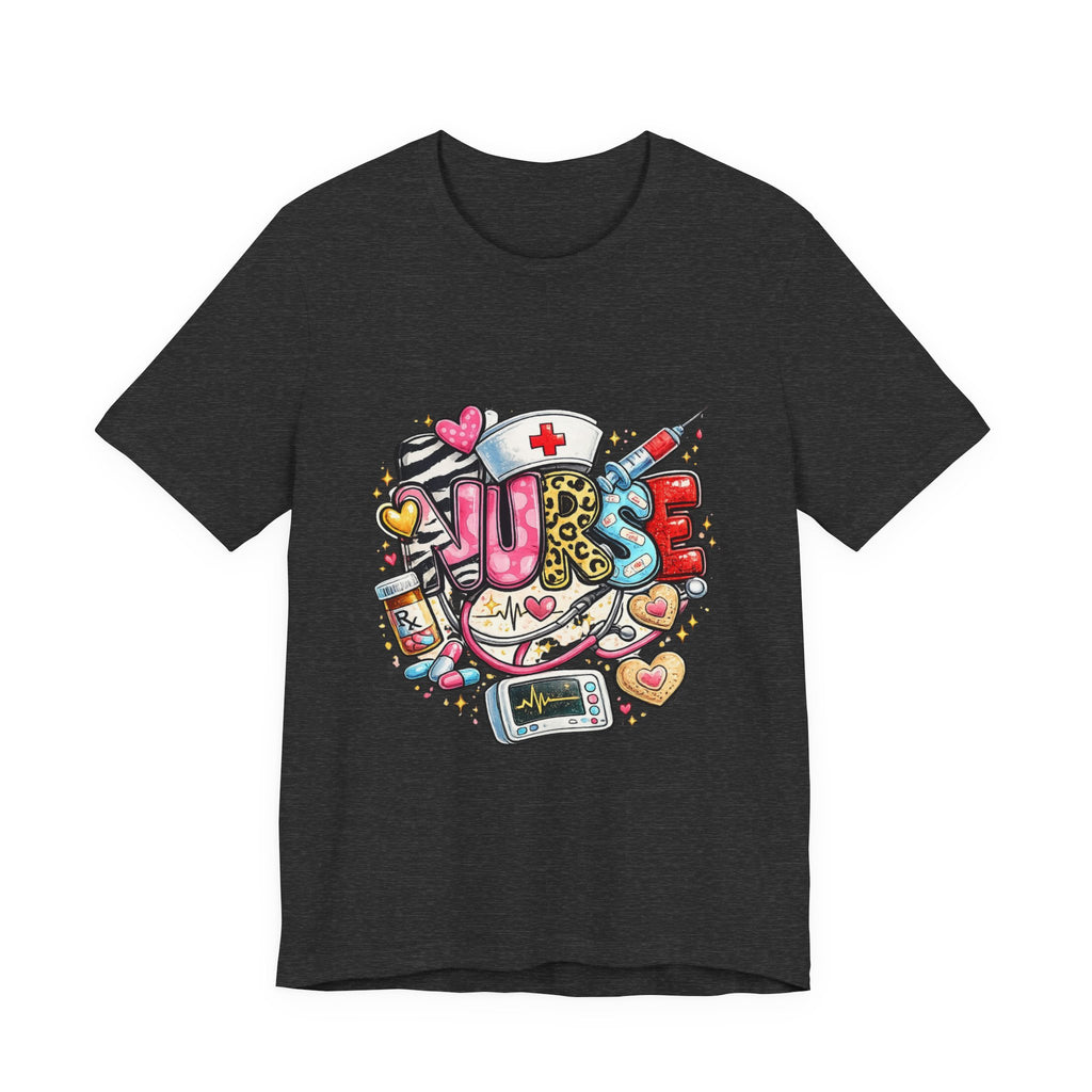Nurse Heartbeat Graphic Tee — Cute Medical Gifts for Nurses