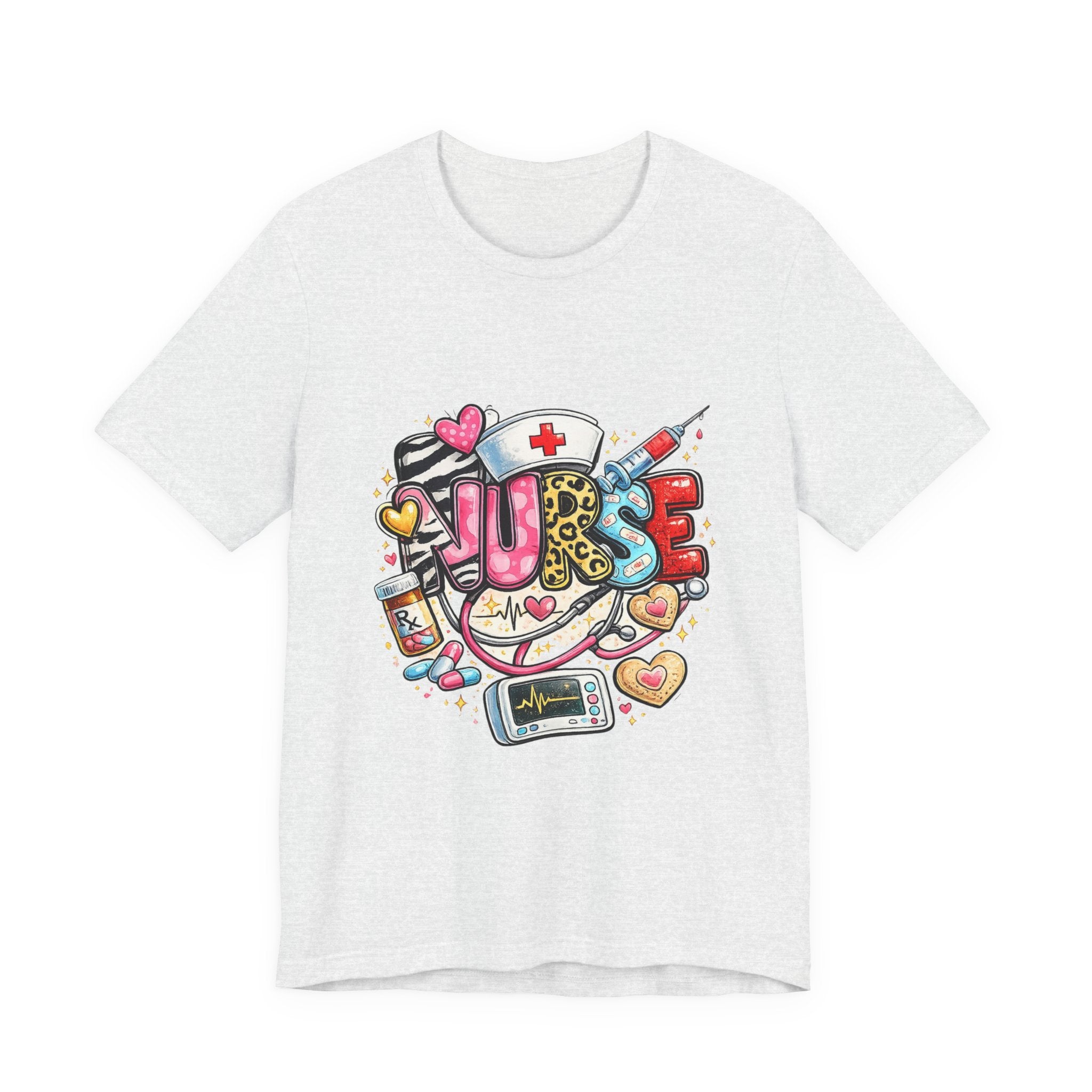 Nurse Heartbeat Graphic Tee — Cute Medical Gifts for Nurses