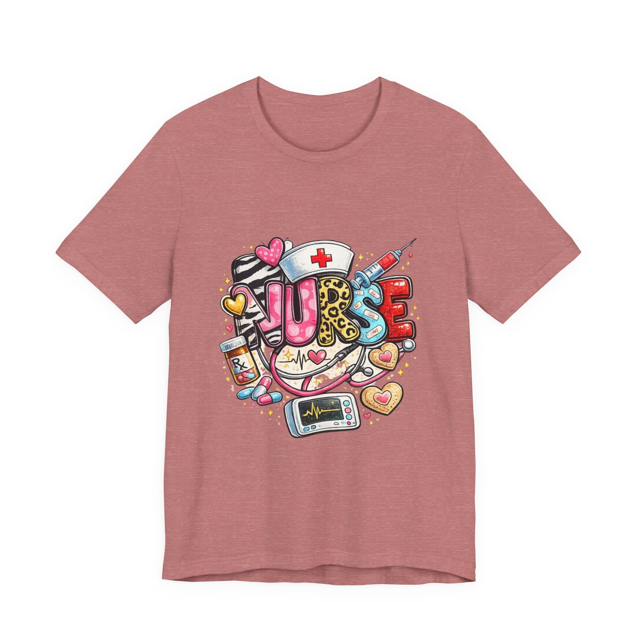 Nurse Heartbeat Graphic Tee — Cute Medical Gifts for Nurses