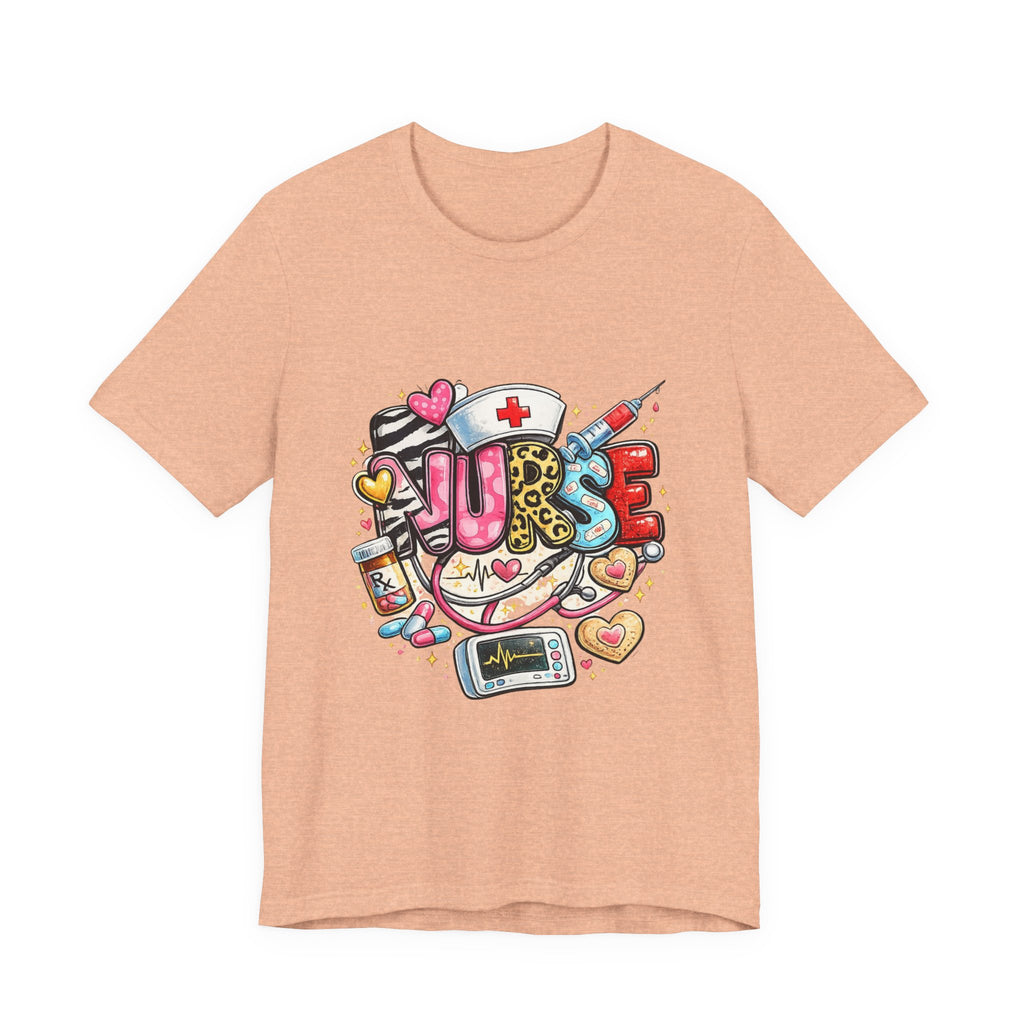 Nurse Heartbeat Graphic Tee — Cute Medical Gifts for Nurses