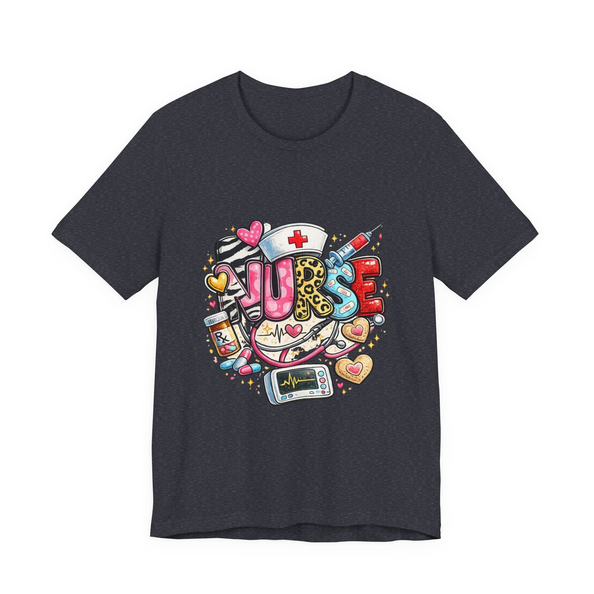 Nurse Heartbeat Graphic Tee — Cute Medical Gifts for Nurses
